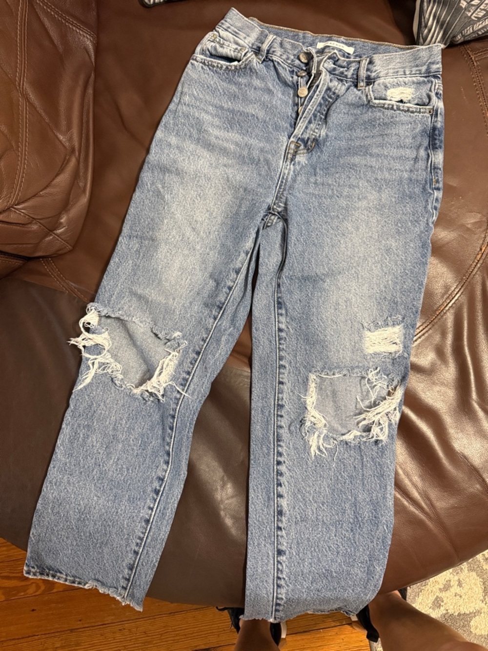 PacSun Light Blue Distressed Boyfriend Jeans
